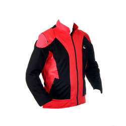 "Optimal" mesh motorcycle jacket containing Aramid+Dry Fit  - red &black